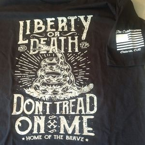 Liberty or death don't tread on me t-shirt